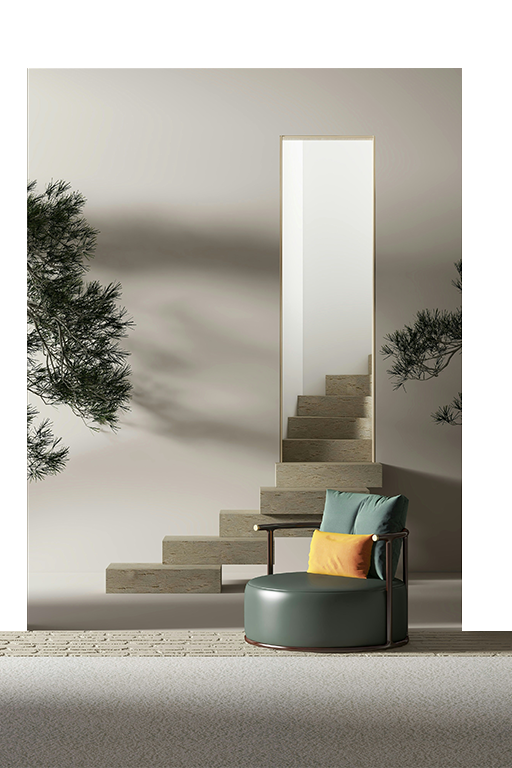 Modern interior design studio with elegant furnishings